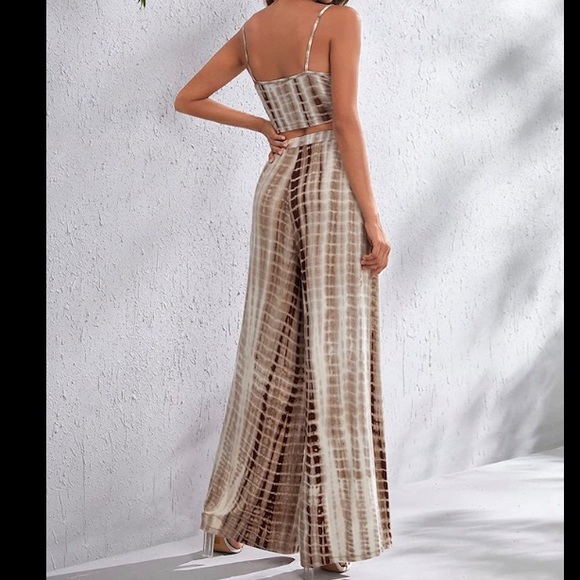 NWOT Crop Top and Slit Leg Pant Set - Picture 2 of 2